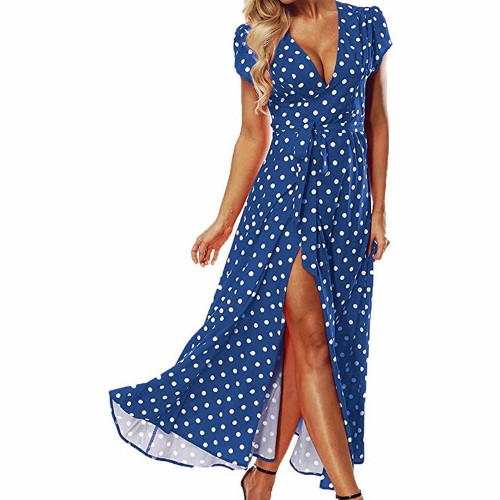 🆕 Maxi Summer Beach Sundress Long Party Dress - Picture 1 of 1
